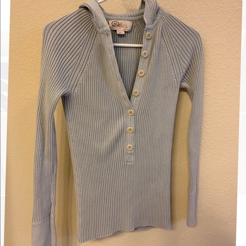 Grey Gap ribbed shirt